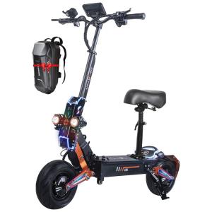 Patinete Elétrico para Adultos com Display de LED, Peso Max 150kg e até 80km, MASXODRK, Preto