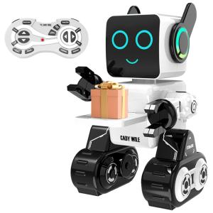HBUDS Brinquedo Robô Educativo Inteligente Eletrônico e Recarregável p, Crianças 3 Anos ou Mais, Branco
