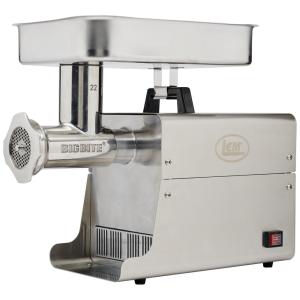 Moedor de Carne Elétrico, Aço Inox, 110v, LEM, Prateado