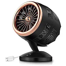 Ventilador de Mesa com 2 Velocidades, 110v, JLS, Preto
