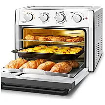 Forno Elétrico de Bancada 3L com Função AirFryer, 1350W, 110v, WEESTA 200, Prateado