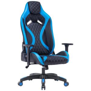 Cadeira Gamer Ergonômica Ajustável com Encosto Alto, YOLENY, Azul