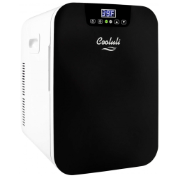 Mini Geladeira para Skincare 20 Litros com Painel Digital, 12V, Bivolt, COOLULI C20LDXBK, Preta