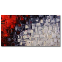 Seekland Quadro Decorativo Abstrato Pintado à Mão Contemporâneo 121 x