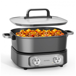 MultiCooker Elétrico 6 Litros com Revestimento Cerâmico Livre de PFOA - Autucu 1600W