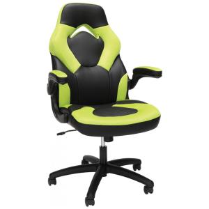 Cadeira Gamer, Reclinável, Couro, 360 Graus, OFM ESS 3085 GRN, Amarelo