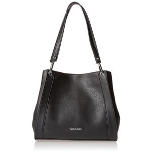 Calvin Klein Ellie Bolsa Feminina de Ombro Casual , Preta