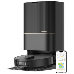 Aspirador Robô com Sucção de 8300Pa, Extensão de Esfregão e Auto-Secagem, 110V, Dreame X30 Ultra, Preto