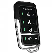 Controle Remoto Excalibur Preto 2 Vias Ergonômico Para Alarme RS4753D