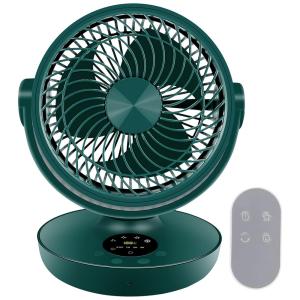 Ventilador de Mesa Whole Mini Portátil com 3 Velocidades, Recarregável via USB, 5V, KWAFOTRI, Verde
