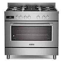 Fogão a Gás Delonghi PRO965MXX 90cm 5 Bocas Ferro Fundido Forno a Convecção 220V