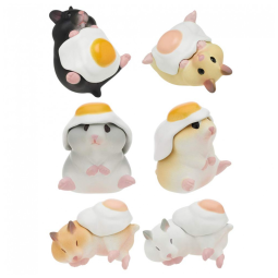 Blind Box, Caixa Surpresa, Kitan Club Hamster N Ovo: Conjunto de Brinquedo com 1 de 6 Figurinhas Colecionáveis - Decoração Divertida