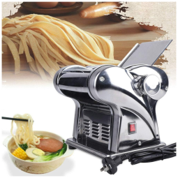 Máquina de Macarrão Elétrica Profissional em Aço Inoxidável 135W, 110v, TFCFL, Prateado