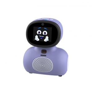 Robô Educacional Miko Mini Roxo com IA Conversacional, Tela IPS, Jogos STEAM, Reconhecimento Facial e Bateria Recarregável, 110V