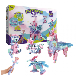 Unicórnio Robô com Sistema de Aprendizagem STEM para Crianças de 3 Anos ou Mais, BOTZEES GO