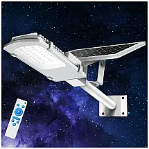 Luminária Solar Externa 6000k 8600 Lumens com Controle Remoto, DAWUMT, Branco