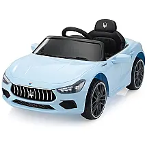 Carrinho Elétrico Recarregável 12V Controle Remoto MP3, TOBBI Maserati, Vermelho
