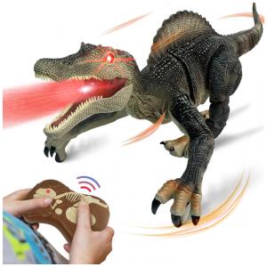 Dinossauro Robô com Controle Remoto, Caminhada Realista, Rugidos e Spray de Vapor para Crianças Acima de 3 Anos, TALGIC