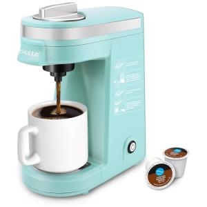 Cafeteira Elétrica Expresso Manual 350mL com Desligamento Automático, , 110v, CHULUX CL CM19002, Azul Claro