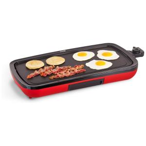 Grelhador elétrico antiaderente diário, DASH DEG200GBRD01, Vermelho