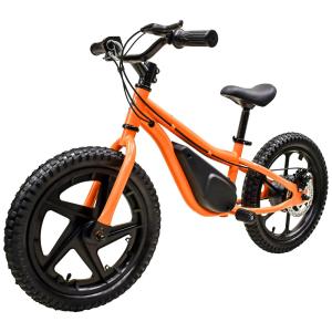 Massimo Bicicleta Elétrica Infantil 2 Velocidades, 350W, 24V, Laranja