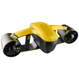 Scooter Subaquática Propulsor de Mergulho com 2 Velocidades e Câmera de Ação para Adultos, YOUGYM, Amarelo