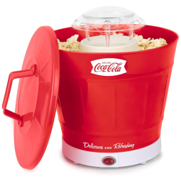 Pipoqueira Elétrica Faz até 8 Xicaras sem Óleo com Copo Medidor, 1040W 110V, Nostalgia COCA-COLA, Vermelho