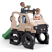 Playset Infantil Para Ambientes Externos, Com Escorregador, Parede de Escalada e Jungle Gym - Para Crianças de 2 a 5 Anos - Step2