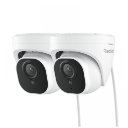 Câmera de Segurança REOLINK 4KB com Detecção de Pessoas e Cartão Micro SD 256gb, 2 Peças
