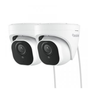 Câmera de Segurança REOLINK 4KB com Detecção de Pessoas e Cartão Micro SD 256gb, 2 Peças