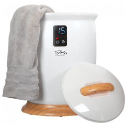 Aquecedor de Toalha Elétrico 18 Litros com 4 Configurações de Temporizador, 110V, ForPro Professional Collection, Branco