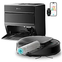Robô Aspirador e Mop Lefant M5 Pro LiDAR 18.000Pa Autoesvazia 120 Dias Base Inteligente WiFi 2.4G/5G Preto