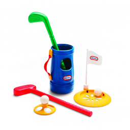 Kit Golfe Realista com Tacos, Porta Tacos com Alça e Bolsa de Golfe para Crianças Acima de 3 Anos, LITTLE TIKES 620805, Azul