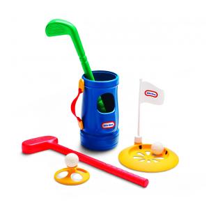 Kit Golfe Realista com Tacos, Porta Tacos com Alça e Bolsa de Golfe para Crianças Acima de 3 Anos, LITTLE TIKES 620805, Azul