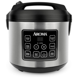Panela Elétrica de Arroz, 4 L, 650W, preta, 110v, AROMA HOUSEWARES ARC 150SB, Preto