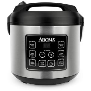 Panela Elétrica de Arroz, 4 L, 650W, preta, 110v, AROMA HOUSEWARES ARC 150SB, Preto