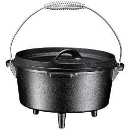 Bruntmor Panela de Ferro Fundido 4L Pré Temperada, com Alça de Metal