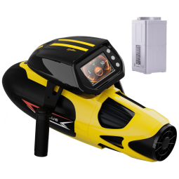 Scooter Submarino Sublue Vapor Pump-Jet Amarelo com Bateria Extra, 3 Velocidades, 10 km/h, 60 Min de Uso, Tela LCD 4,3” - 29,6V