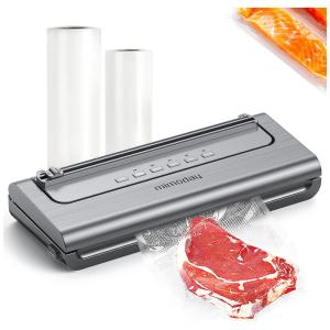 Seladora a Vácuo Automática para Alimentos Secos Úmidos, 110v, MIMODAY V72, Cinza