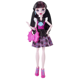 Monster High Boneca Draculaura para Crianças a partir de 6 Anos, MATTEL DNW98, Rosa chiclete
