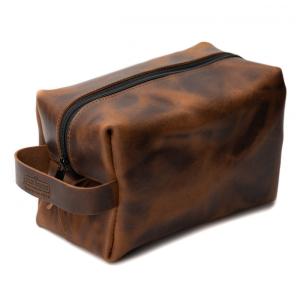 Necessaire Masculina de Couro, MAIN STREET FORGE, Marrom