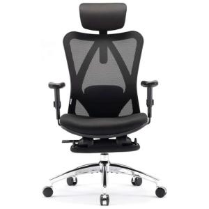 Cadeira de Escritório Ergonômica Giratória e Ajustável com Apoio 3D, XUER M82C, Cinza