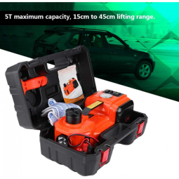 Macaco Elétrico Elevador Automotivo Elétrico 5Ton 12V DC LED Elevação de 45cm Bomba de Ar