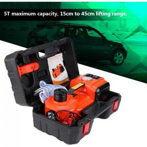 Macaco Elétrico Elevador Automotivo Elétrico 5Ton 12V DC LED Elevação de 45cm Bomba de Ar