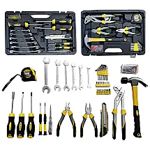 Kit de Ferramentas com Maleta de Transporte, 98 Peças, Amarela, W WZG WERKZEUG, Amarelo