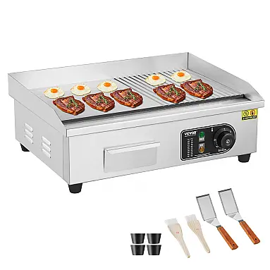 Chapa Elétrica Comercial VEVOR 1600W