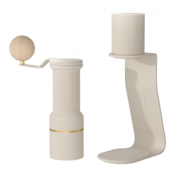 Moedor de café Cocinare ESSENCE DUO B38 Ultra elétrico e manual 30g GhostEdge Ultra 80 ajustes branco vintage