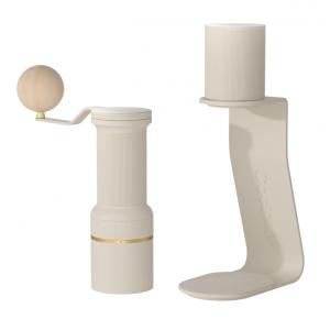 Moedor de café Cocinare ESSENCE DUO B38 Ultra elétrico e manual 30g GhostEdge Ultra 80 ajustes branco vintage