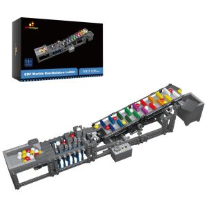 Kit de Construção Etapas de Arco Íris e Motor com 1281 Peças, JMBricklayer, Cinza