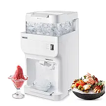 Máquina de Raspadinha VEVOR WF-B177 Branca 100 kg/h 350W Caixa de Gelo 8L 110V